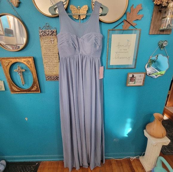Birdy Grey Dresses & Skirts - Birdy Grey Dusty-Blue Formal Dress